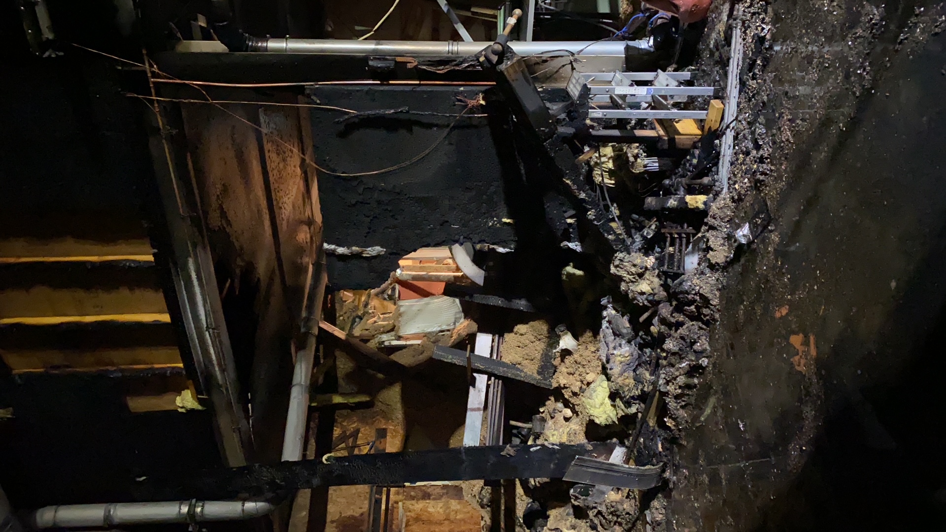 Brand in der Werkhalle